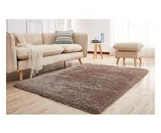 Premier Rug Shaggy Teppich, Polyester, Beige, 120cm x 170cm