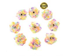 Seidenblumen in Großhandel Seidenrose Kunstblumen Hochzeit Blätter Dekoration Artikel Kranz DIY Handwerk Blumen Kunst-Imitation billig 30 Stück 4 cm bunt