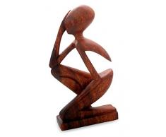 NOVICA 448.640,2 cm allein Holz Skulptur