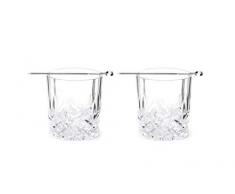 Kikkerland Whiskeyglas Set, Glas, Glass, 29 x 23.5 x 28 cm, 2-Einheiten