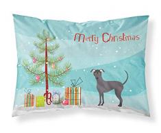 Carolines Treasures Argentine Pila Hund Weihnachtsbaum Stoff Standard-Kissenbezüge Mehrfarbig