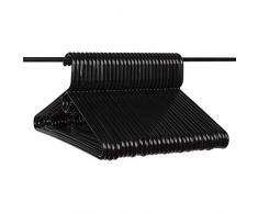 Neaties Kleiderbügel aus Kunststoff, sehr robust, Schwarz, 30 Stück