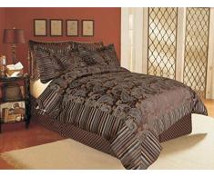 Tache Home Fashion Schmusetuch Traditionell Full Brown/Gold/Silver