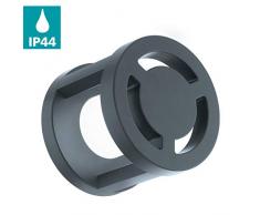 EGLO LED Außen-Wandlampe Gisola, 1 flammige Außenleuchte, Wandleuchte aus Aluguss und Kunststoff, Farbe: Anthrazit, IP44