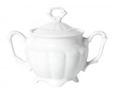 Excelsa Mademoiselle Zuckerdose 25 cl, Porzellan, Weiß, 15 x 9 x 8 cm