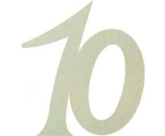 Petras Bastel News Streudeko, Fliz, Creme, 18 x 12 x 3 cm, 25-Einheiten