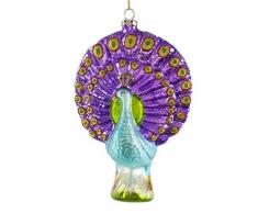 Unbekannt Katherines Collection Dekofigur Pfau aus Glas