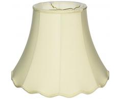 Royal Designs Lampenschirm, Glocke mit Wellenschliff, eierschalenfarben, 8 x 16 x 12.25
