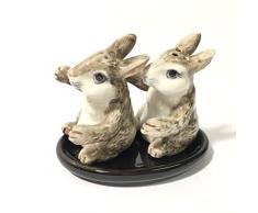 Siam Golden Craft Salz- und Pfefferstreuer für Puppenhaus, Keramik, Grau