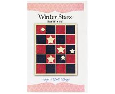 Jojos Quilt Shoppe Jjqs101 Steppdecke mit Sternen