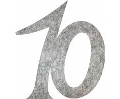 Petras Bastel News Streudeko, Fliz, Grau-meliert, 18 x 12 x 3 cm, 25-Einheiten