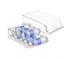 InterDesign Wasserflaschenhalter für Küchenschrank oder Speisekammer, transparent 2er-Set Set of 2 Clear - Set of 2
