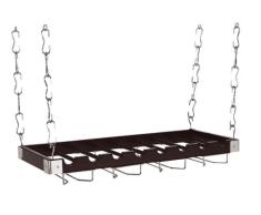 Concept Housewares Eight-Bottle 2-in-1-Aufhängen/Wand Weinregal, Holz, anthrazit, 8-Bottle