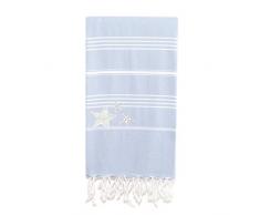 Linum Wohntextilien Strandtuch, Sky Blau