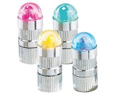 infactory Bunte LED Ballon-Blinker 4er-Set inklusive Luftballons