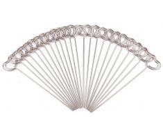 Dedoot Tischkartenhalter, 24 Stück, rund, Draht-Clips, Foto-Memo-Halter, Metallklammer, Ton, Kuchen-Zubehör, Eisen, Herz, Einheitsgröße