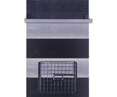 ArtMaison.ca Zeitschriftenkorb zur Wandmontage mit Ablage, 40,6 x 63,5 cm