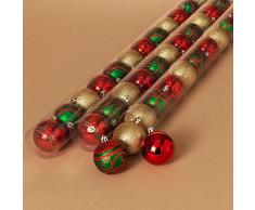 Gerson Christbaumkugeln, bruchsicher, 60 mm, 12 Stück