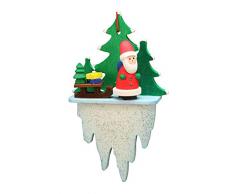 Alexander Taron 10-0626 Christliches Ulbricht-Ornament, Weihnachtsmann auf Eiszapfen, 7,6 x 4,4 x 1,75 cm, Grün