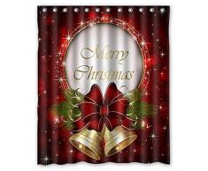 CHICHIC Dusche Vorhänge Weihnachts Bells