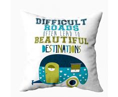 EMMTEEY Home Decor Kissenbezug für Sofakissen, Filmkamera, dekorativ, quadratisch, mit Reißverschluss und doppelseitigem Druck, 40,6 x 40,6 cm Cape Cod 16X16 Multi 14