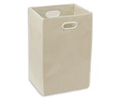 Simple Houseware Wäschesammler, zusammenklappbar beige