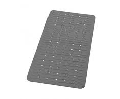 RIDDER Playa Badewanneneinlage, 100% synthetischer Kautschuk (TPE = Thermoplastisches Elastomere), zementgrau, ca. 38x80 cm