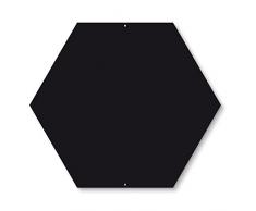 first4magnets™ TF-TZ5005 Sechseckige Magnettafel c/w 10 Magnete, Metall, silber, 40 x 20 x 5 cm