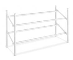 Whitmor 6023–210 erweiterbar und stapelbar Schuhregal, weiß