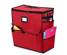 ProPik Unique Holiday Storage Organizer für Geschenktaschen und Geschenkzubehör, Rot