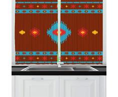 Vintage Vorhänge von ambesonne, verschiedene Tickets Collection Circus Cinema Museum Festival Old Concept, Wohnzimmer Schlafzimmer Fenster Drapes 2 Panel Set, Baby Blau Braun Rot, Textil, Multi 5, 55 W By 39 L