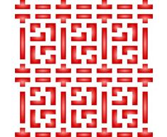 Chinesische Gitter Schablone – wiederverwendbar Wand Schablonen – Beste Qualität Allover Tapete Ideen – Verwendung auf Wände, Böden, Stoffe, Glas, Holz, und mehr......, Größe S