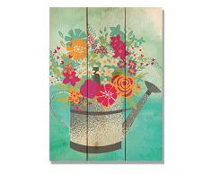 Wile E. Holz Gießkanne 11 x 15 Art Wand