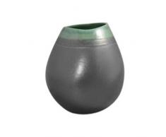 Benzara Dazzling Keramikvase, 10,5 x 10,5 x 11,5 cm, Grau/Grün