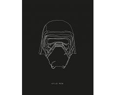 Komar Wandbild Star Wars Lines Dark Side Kylo | Kinderzimmer, Jugendzimmer, Dekoration, Kunstdruck | ohne Rahmen | WB100-30x40 | Größe: 30 x 40 cm (Breite x Höhe)