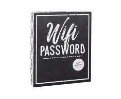 Adams & Company 15370 Holzschild mit Kreidetafel WiFi Passwort, 17,8 x 15,2 x 3,8 cm