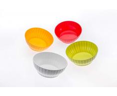 Ecoplast Salatteller, Durchmesser 300 cm, Höhe 95 mm, Farbe Ockergelb, One Size