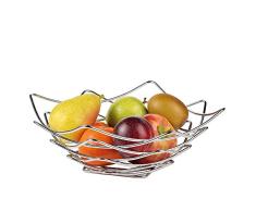 Cilio ONDA Obstkörbe, Metall, Grau, One Size