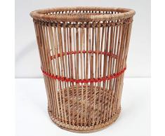 BYRMAY 35027 Papierkorb, L, Rattin, Narurel, Einheitsgröße