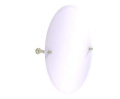 Allied Brass Carolina Collection Frameless Oval Tilt Mirror with Beveled Edge Wandspiegel, Polierts Nickel