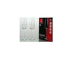 Bormioli Rocco Set 2 Packungen 6 Gläser Stoßfänger Flute Cl23 Arredo Deck