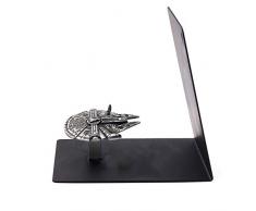 rongji jewelry Buchstütze aus stabilem Metall, L-förmig, für den Schreibtisch, kreatives Geschenk für Papa und Liebhaber Airship