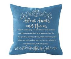 NIDITW Geschenk, Herbstgruß, Paare, Vögel, Baum, Zweige, Willkommen in unserem Nest Lendenwirbelkörper, beige, Baumwolle, Leinen, Kissenbezug, Sofakissen, Dekokissen, rechteckig, 30,5 x 50,8 cm 18 inches C