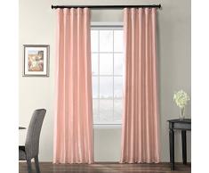 HPD PTCH-BO180301-120 Vorhang aus Kunstseide, Blickdicht, 50 x 120 cm, Lachsrosa