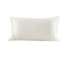 LILYSILK Pure Maulbeer Seide Kissenbezug, Elfenbeinfarben, Standard/50,8 x 66 cm