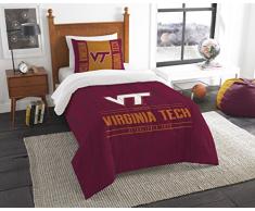 Offiziell Lizenziertes NCAA Modern Take Schmusetuch und Kissenbezug, Unisex-Erwachsene, Chicago Maroon, Twin