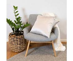 Ferous Kissenbezug, Samt, 46 x 46 cm 18 inch x 18 inch grau