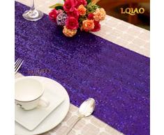 2 Rose Gold Pailletten Vorhang backdrop-w60 X L250 cm Shimmer Pailletten Stoff Fotografie Hintergrund Luxus Vorhänge für Schlafzimmer Gardinen Table Runner violett