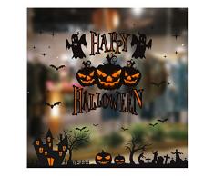 Bestjybt Halloween-Fensterdekorationen Aufkleber Halloween Aufkleber für Fenster Glaswände Style B