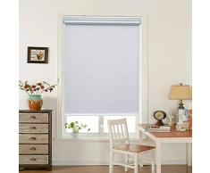 HOMEDEMO Homemememo Kabellose Rollos Sonnenblenden Frühling Verdunkelung Thermo-schnurlos Sichtschutz Zimmer Verdunkelung Fenster Blende Kit mit Federsystem als Büro 31 x 72 weiß